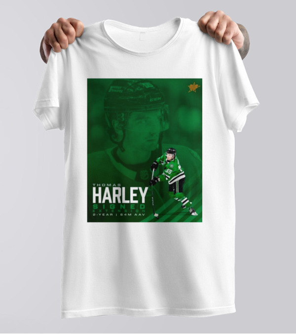 Thomas Harley Signed Extension 2-Year $4M AAV Dallas Stars NHL T-Shirt