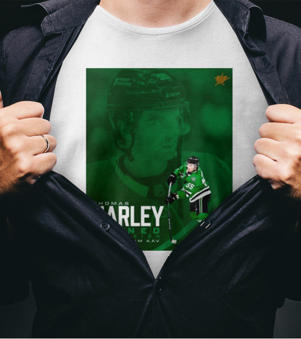 Thomas Harley Signed Extension 2-Year $4M AAV Dallas Stars NHL T-Shirt