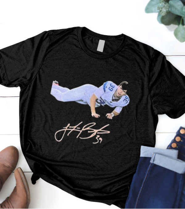 Detroit Lions Kicker Jake Bates 39 Signature Meme T-Shirt