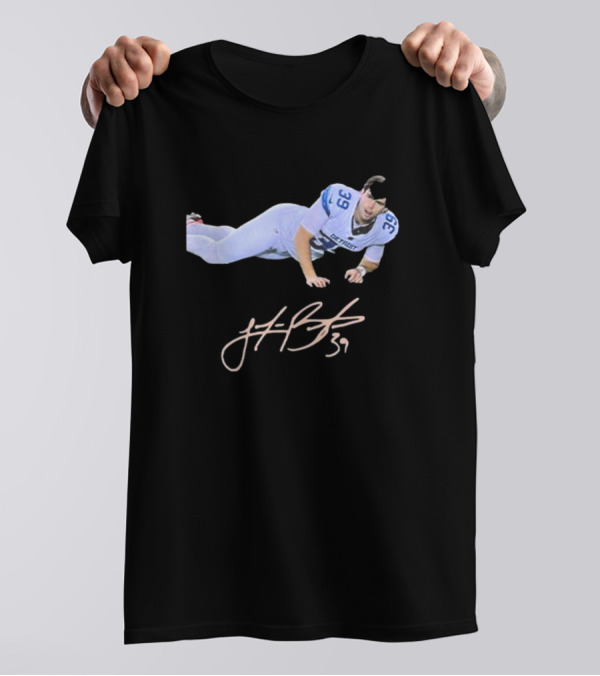 Detroit Lions Kicker Jake Bates 39 Signature Meme T-Shirt