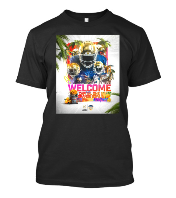 Notre Dame Fighting Irish Welcome Capital One Orange Bowl Miami Playoff Semifinal T-Shirt