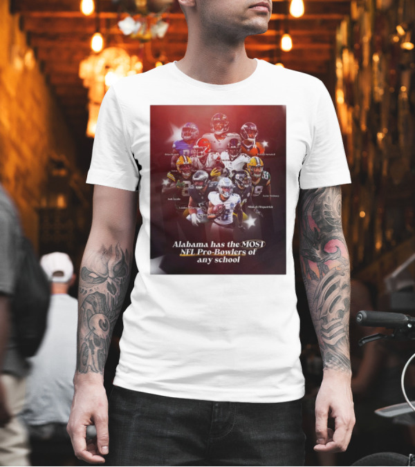 Alabama Has The Most NFL Pro-Bowlers Of Any School Featuring NFL Stars Minkah Fitzpatrick And Derrick Henry T-Shirt