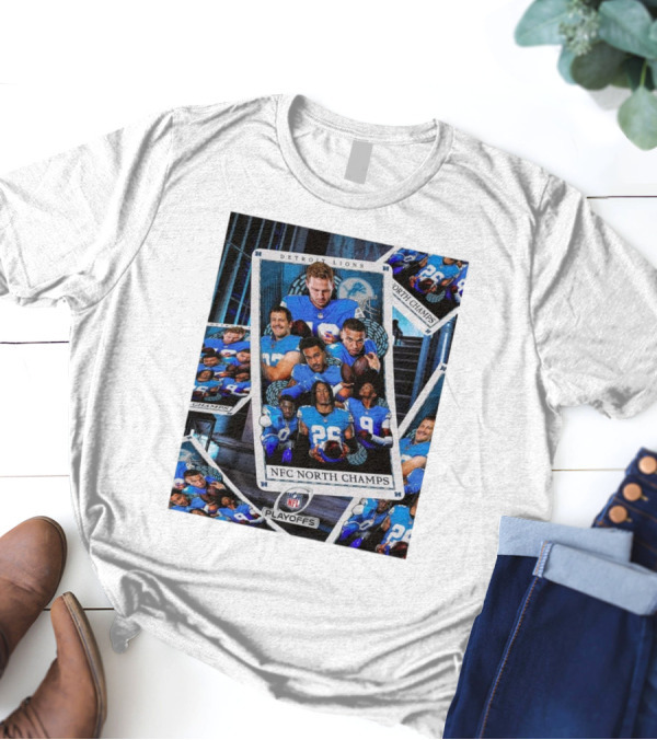 Detroit Lions NFC North Champs Playoffs Winning Team T-Shirt