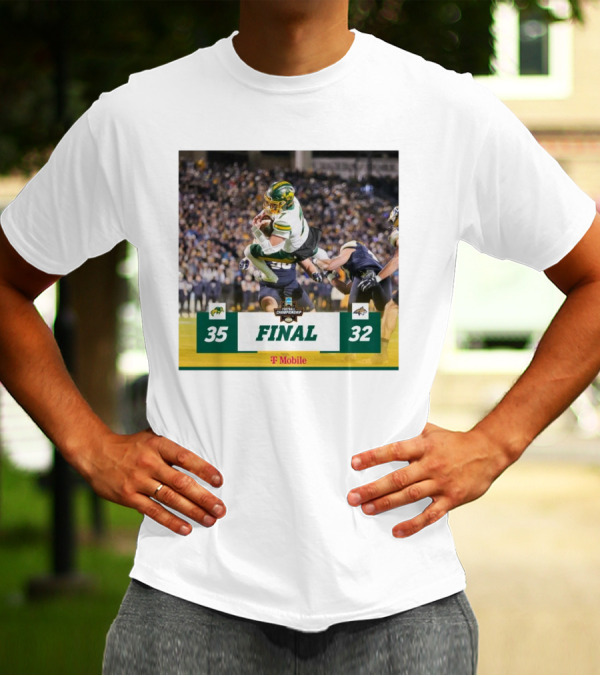 Final North Dakota State 35-32 Montana State Bobcats FCS Football Championship T-Shirt