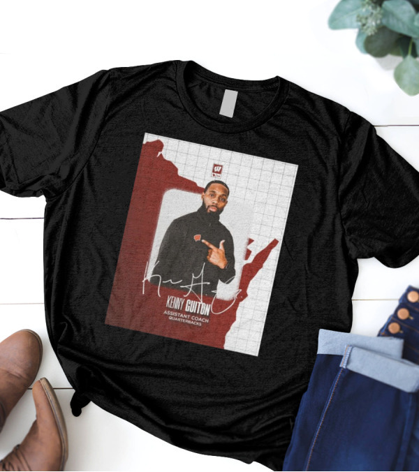 Kenny Guiton Wisconsin Badgers Football Assistant Coach Quarterbacks Signature T-Shirt