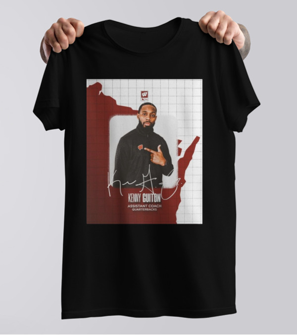 Kenny Guiton Wisconsin Badgers Football Assistant Coach Quarterbacks Signature T-Shirt