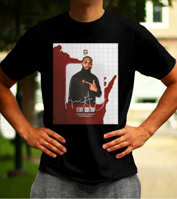 Kenny Guiton Wisconsin Badgers Football Assistant Coach Quarterbacks Signature T-Shirt