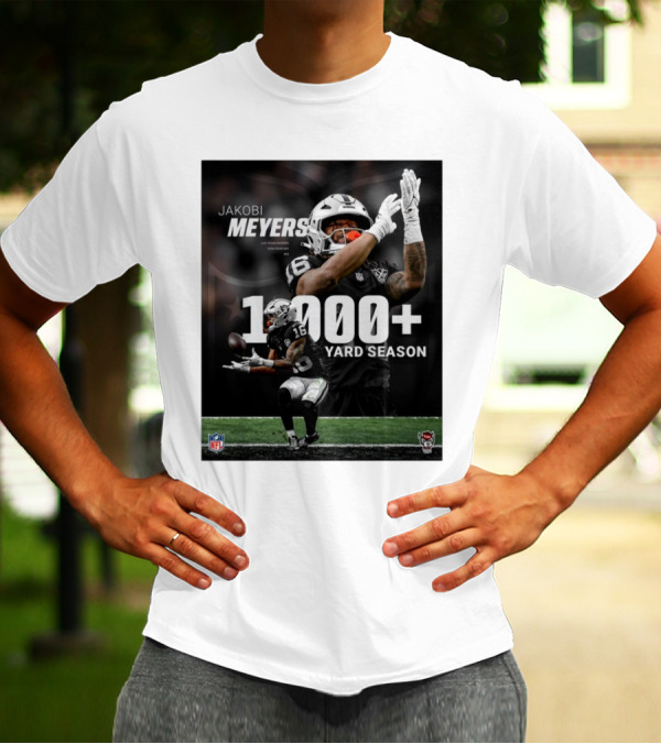Jakobi Meyers Las Vegas Raiders 1000+ Yard Season NFL Wide Receiver T-Shirt
