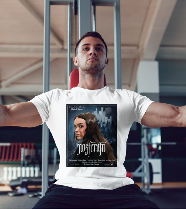 Nosferatu Bill Skarsgard Nicholas Hoult Lily-Rose Depp Emma Corrin Willem Dafoe Robert Eggers Succumb To The Darkness T-Shirt