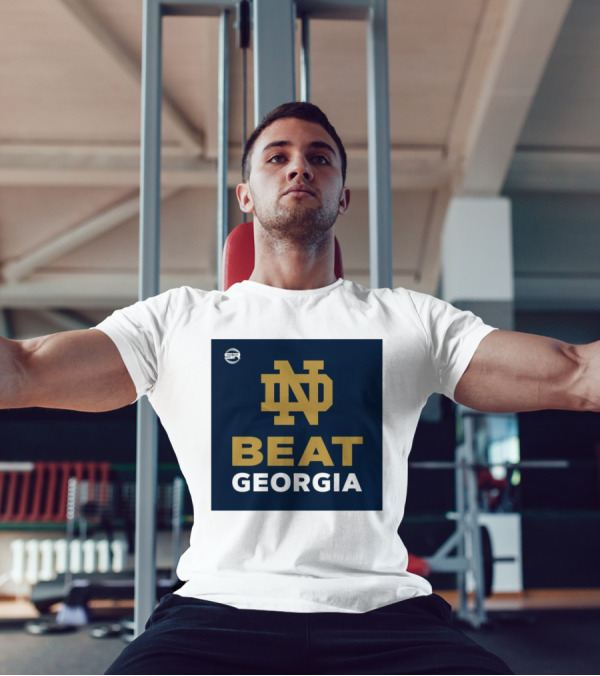 Notre Dame Logo Beat Georgia T-Shirt