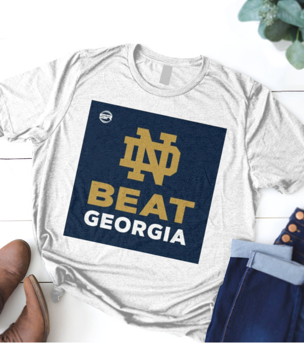Notre Dame Logo Beat Georgia T-Shirt