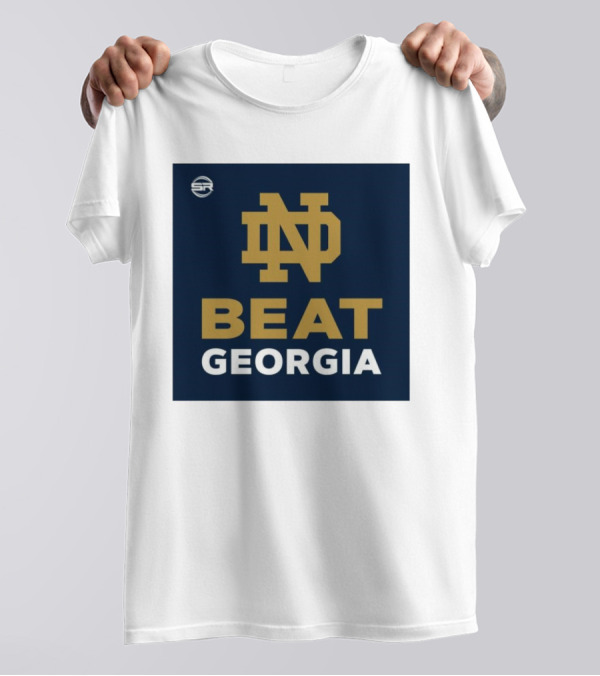 Notre Dame Logo Beat Georgia T-Shirt