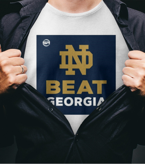 Notre Dame Logo Beat Georgia T-Shirt