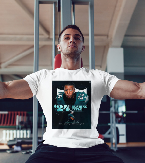 '24 Rushing Title Saquon Barkley Philadelphia Eagles 2,005 Rushing Yards T-Shirt