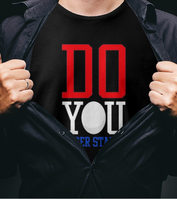 Brendan Cobbina Do You Understand Bold Red White Blue Text T-Shirt