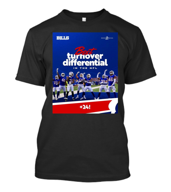 Buffalo Bills Best Turnover Differential In The NFL +24 T-Shirt