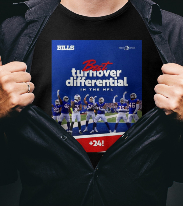 Buffalo Bills Best Turnover Differential In The NFL +24 T-Shirt
