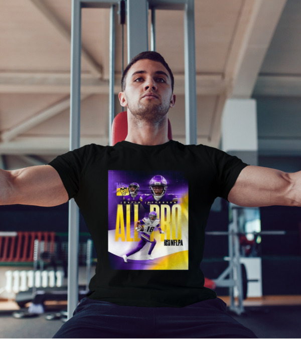 Minnesota Vikings Justin Jefferson NFLPA All-Pro Highlights T-Shirt