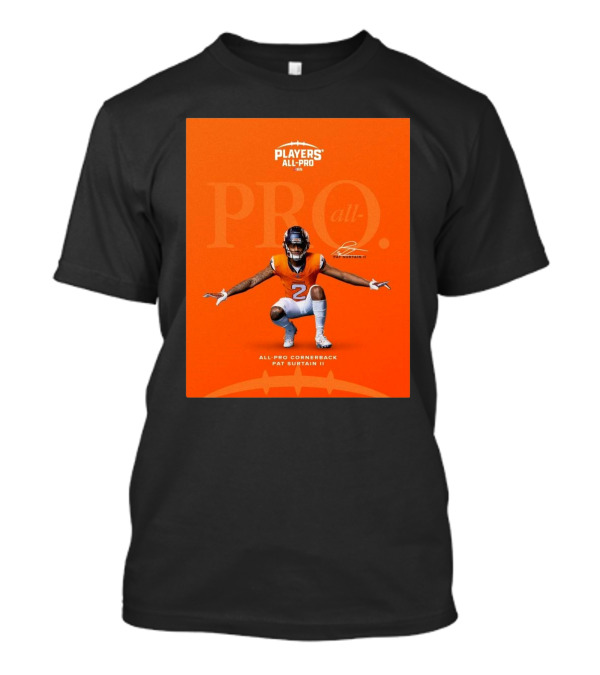Denver Broncos Players All-Pro Pat Surtain II All-Pro Cornerback Signature T-Shirt