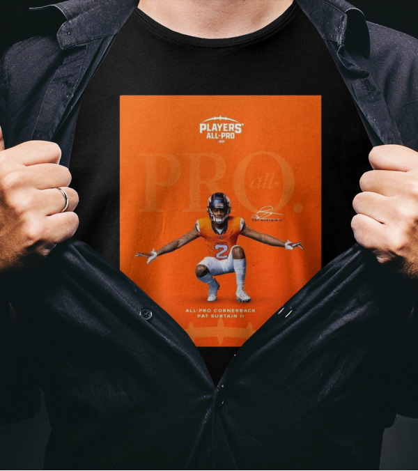 Denver Broncos Players All-Pro Pat Surtain II All-Pro Cornerback Signature T-Shirt