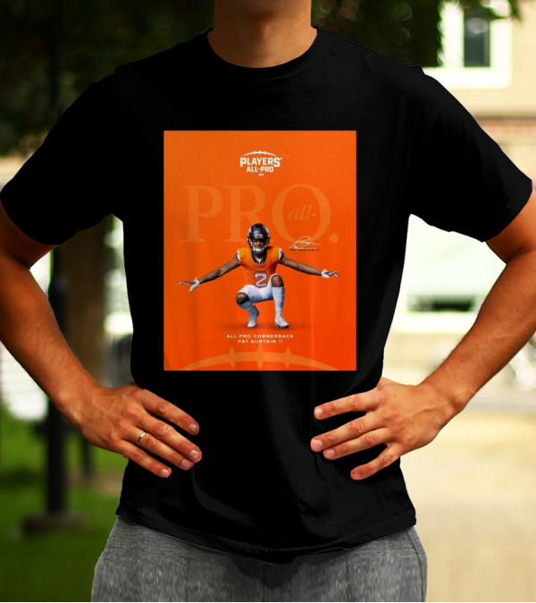 Denver Broncos Players All-Pro Pat Surtain II All-Pro Cornerback Signature T-Shirt
