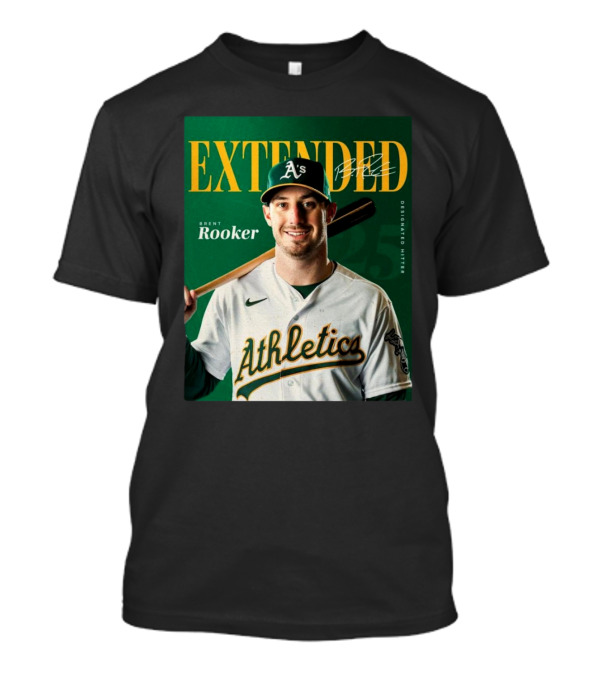 Oakland Athletics Extended Brent Rooker Designated Hitter Signature T-Shirt