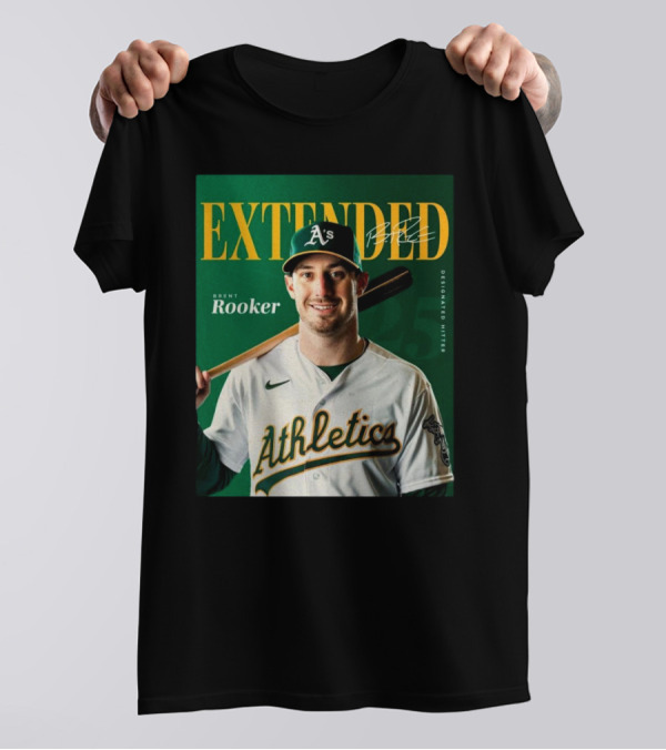 Oakland Athletics Extended Brent Rooker Designated Hitter Signature T-Shirt