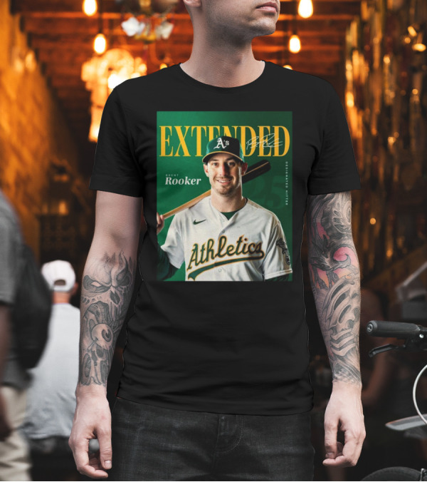 Oakland Athletics Extended Brent Rooker Designated Hitter Signature T-Shirt