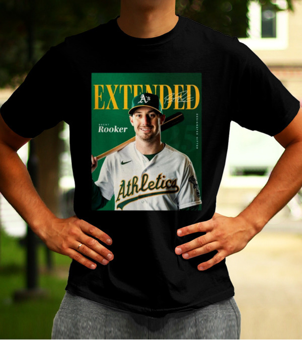Oakland Athletics Extended Brent Rooker Designated Hitter Signature T-Shirt