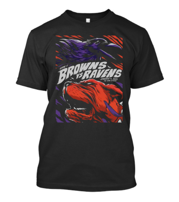 Game 17 Browns Vs Ravens January 4 2025 M&T Bank Stadium T-Shirt