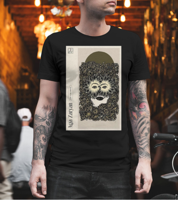 Aga Zaryan January 17 2025 Warsaw Poland Concert With Floral Mask T-Shirt