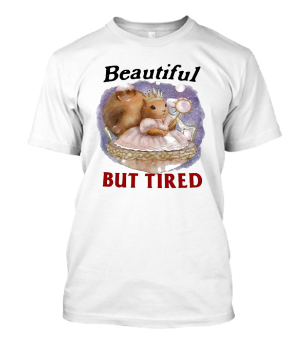 Beautiful But Tired Squirrel Princess With Magnifying Glass T-Shirt