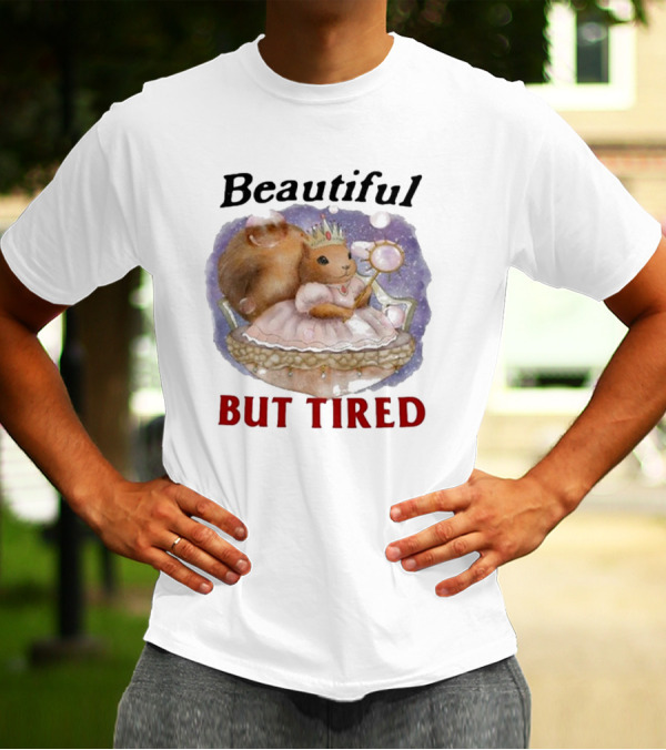 Beautiful But Tired Squirrel Princess With Magnifying Glass T-Shirt