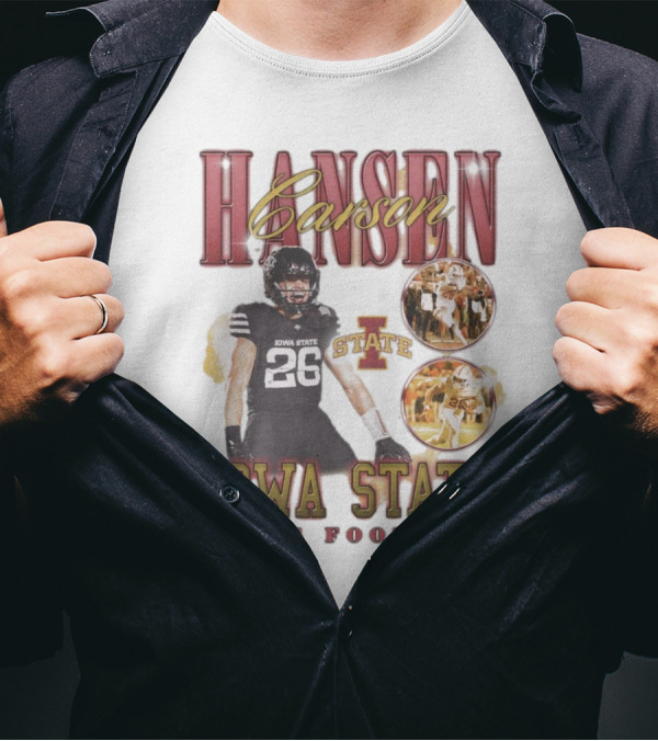 Carson Hansen Iowa State Cyclones Men's Football 90s T-Shirt