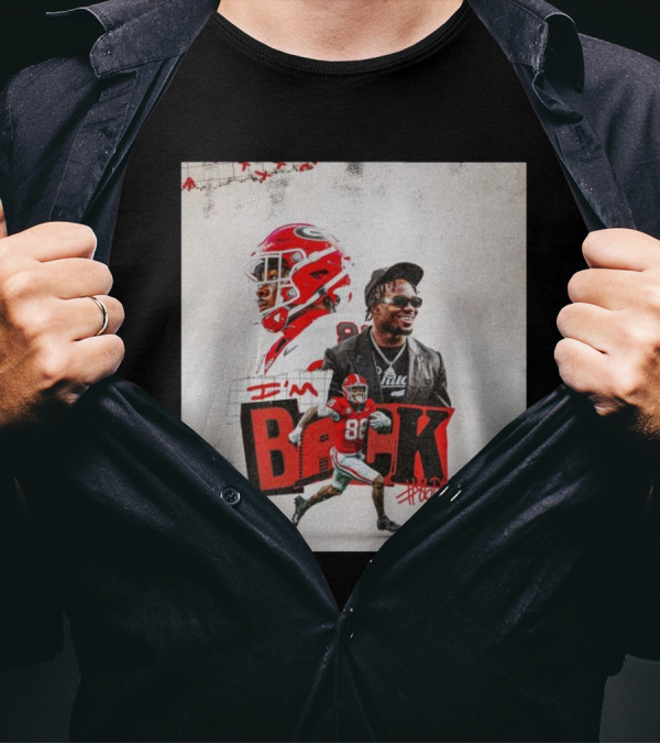 Georgia Bulldogs Dillon Bell Number 86 I’m Back Signature 2025 T-Shirt
