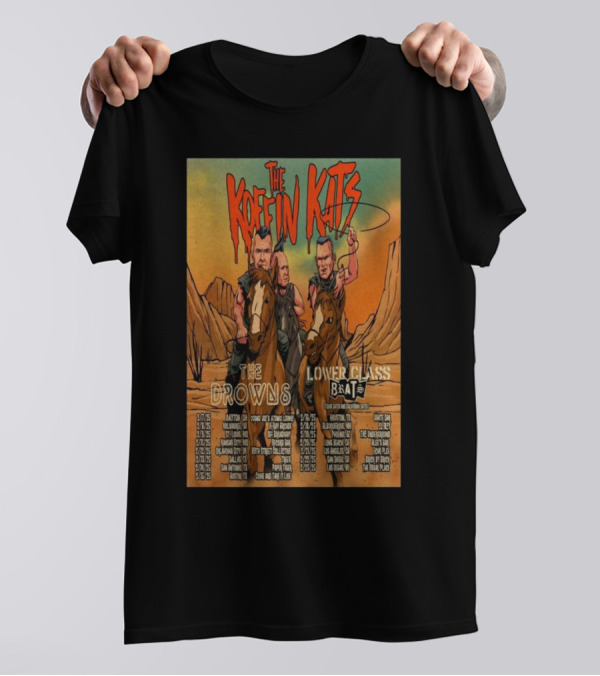 February Tour 2025 The Koffin Kats The Drowns Lower Class Brats Desert Showdown T-Shirt
