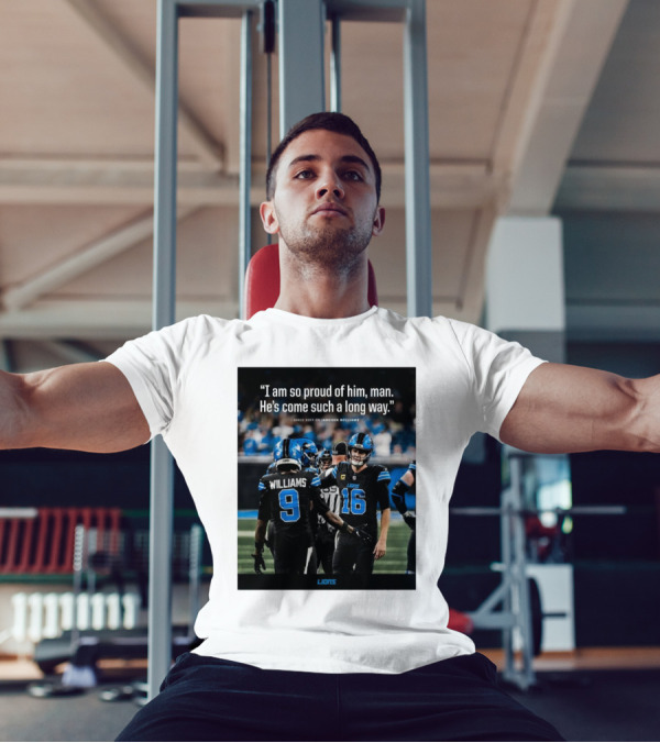 Detroit Lions Jared Goff Proud Of Jameson Williams Progress T-Shirt