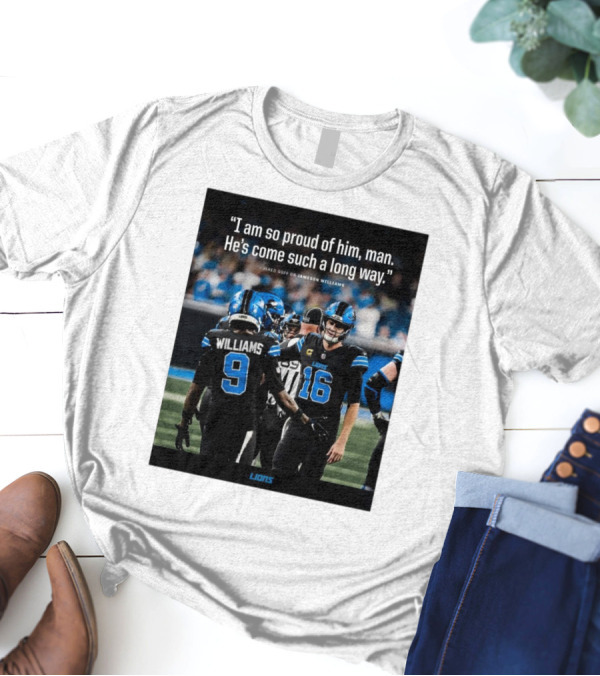 Detroit Lions Jared Goff Proud Of Jameson Williams Progress T-Shirt