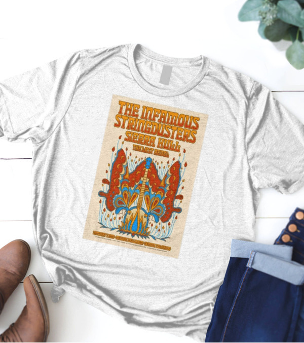 The Infamous Stringdusters And Sierra Hull And The Last Revel Live January 11, 2025 Mission Ballroom Denver CO Vibrant T-Shirt