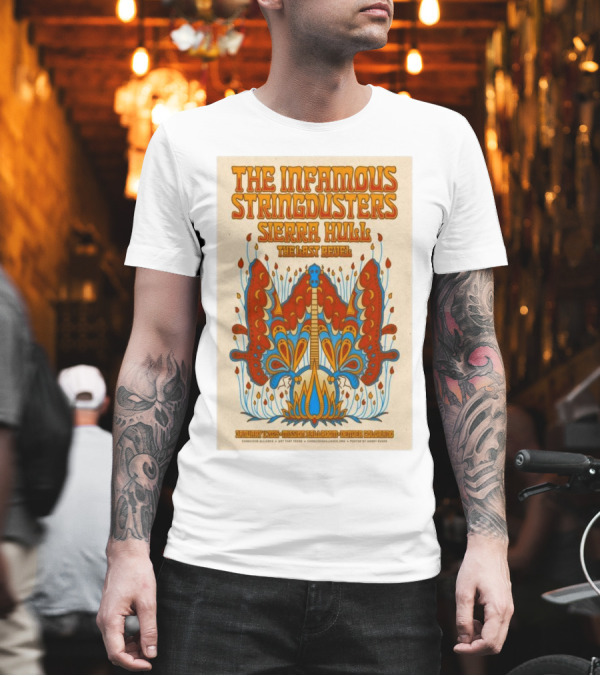 The Infamous Stringdusters And Sierra Hull And The Last Revel Live January 11, 2025 Mission Ballroom Denver CO Vibrant T-Shirt