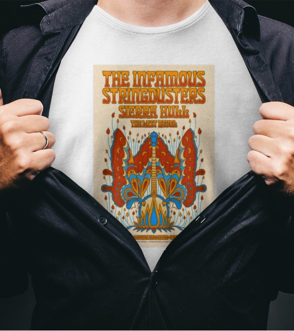 The Infamous Stringdusters And Sierra Hull And The Last Revel Live January 11, 2025 Mission Ballroom Denver CO Vibrant T-Shirt