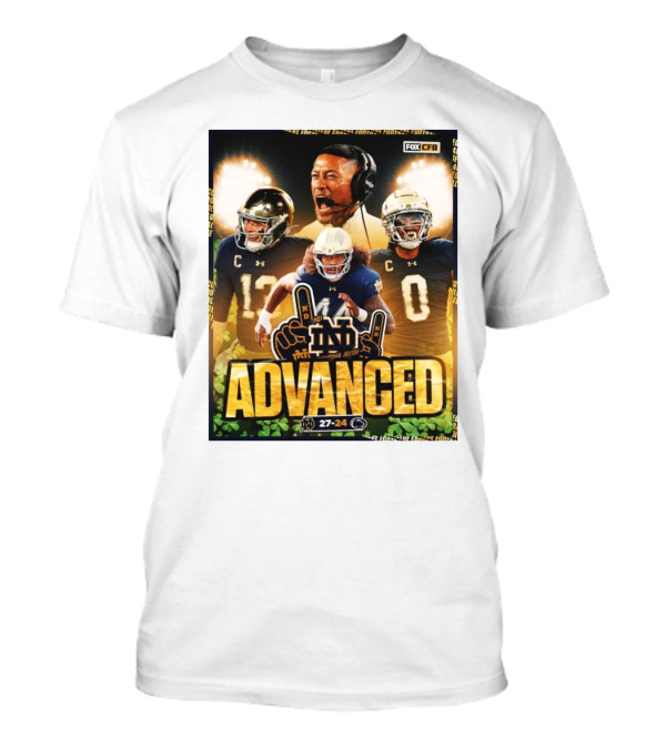 Advanced Notre Dame Fighting Irish Vs Penn State Nittany Lions 27-24 Fox CFB Championship Game T-Shirt