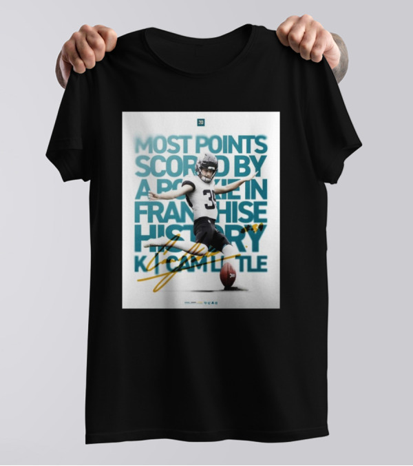 Jacksonville Jaguars Cameron Little Most Points Scored By A Rookie In Franchise History T-Shirt