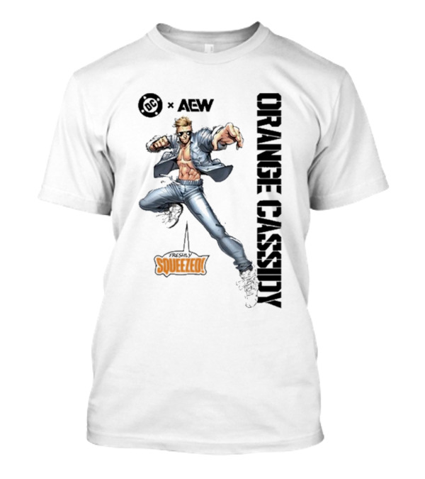 Freshly Squeezed Orange Cassidy AEW DC Collaboration T-Shirt