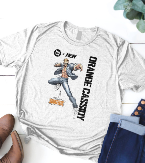 Freshly Squeezed Orange Cassidy AEW DC Collaboration T-Shirt