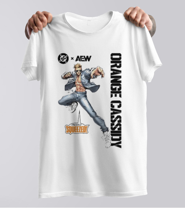 Freshly Squeezed Orange Cassidy AEW DC Collaboration T-Shirt
