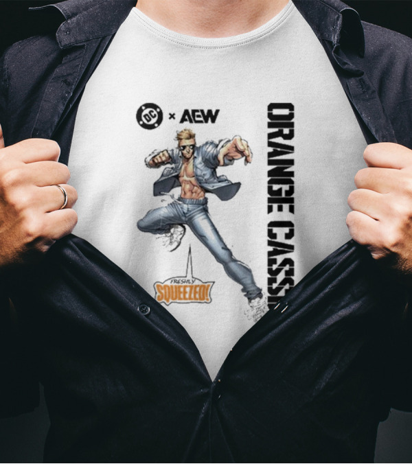 Freshly Squeezed Orange Cassidy AEW DC Collaboration T-Shirt