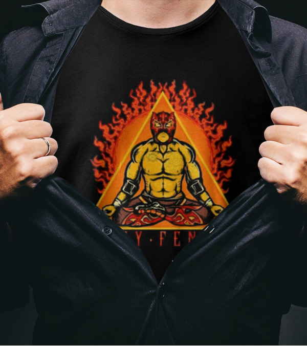 Rey Fenix Triangle Fire Meditation Mask T-Shirt