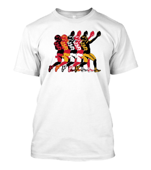 Kansas City Chiefs Joshua Williams 36 Super Bowl LIV Red White Gold T-Shirt