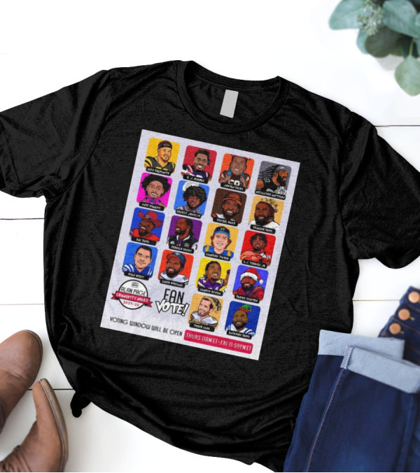 Alan Page Community Award 2024-25 Fan Vote Alex Highsmith K.J. Osborn Jordan Hicks Alexander Mattison T-Shirt